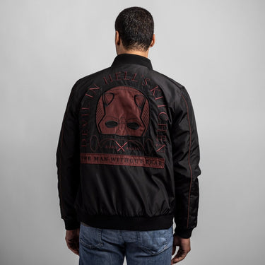 Daredevil Braille Bomber Jacket - Heroes & Villains-Marvel-Bomber Jacket
