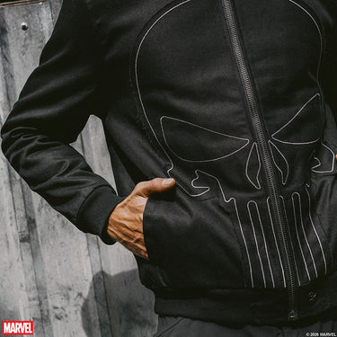The Punisher Canvas Bomber Jacket - Heroes & Villains-Marvel-Bomber Jacket