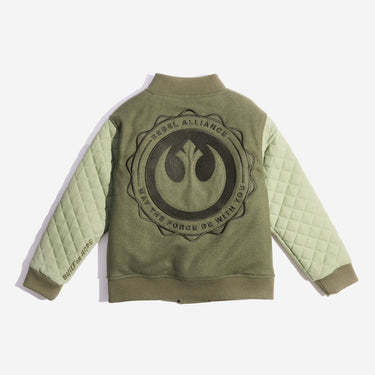 Rebels Of Alderaan Youth Quilted Bomber Jacket - Heroes & Villains-Star Wars-Varsity Jacket