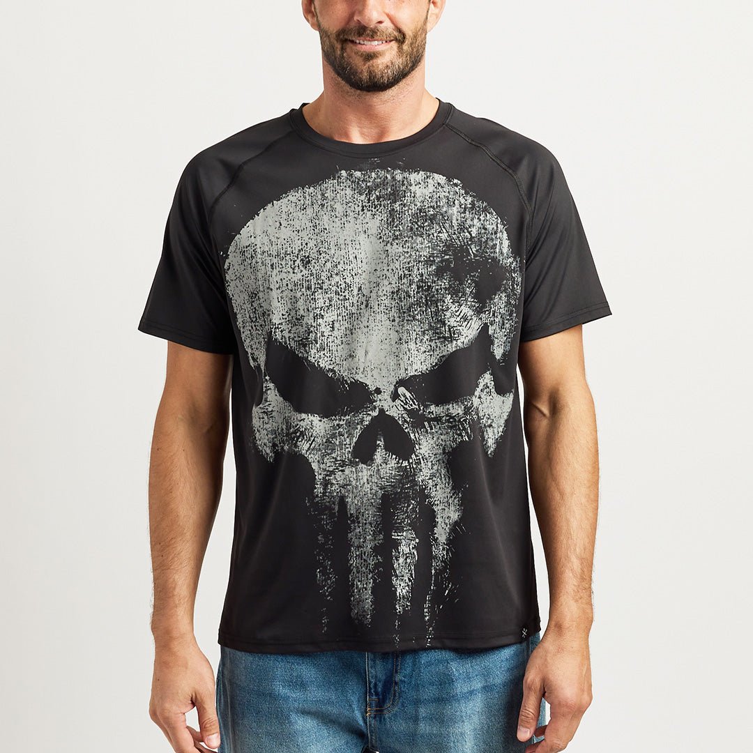 punisher dress shirt Amazon.com: Marvel The Punisher Men's Punisher One Man Army Button Up Work Shirt, Charcoal, Small : Clothing, Shoes & Jewelry
