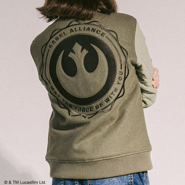 Rebels Of Alderaan Youth Quilted Bomber Jacket - Heroes & Villains-Star Wars-Varsity Jacket