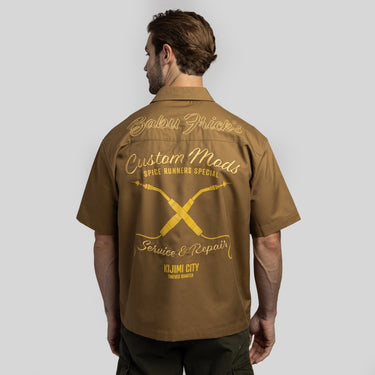 Babu's Mechanic Chainstitch Work Shirt - Heroes & Villains-Star Wars-Button-Down