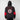 A person standing backwards to show the back of a Star Wars-themed hooded windbreaker jacket, primarily black with red and white accents. The design features large, bold text reading 'Empire' across the upper back, with the Imperial Army emblem in white with a red boarder it. Beneath the emblem, the words 'Imperial Army' are printed in a smaller font. The jacket has an elastic waistband and cuffs, with a color-blocked pattern matching the front design.