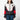 A woman in a Star Wars-themed hooded windbreaker jacket featuring a Imperial Army emblem on the left chest. The jacket has a color-blocked design in Black, White and Red, with a front zipper, adjustable drawstrings on the hood, elastic cuffs, and two zippered pockets. 