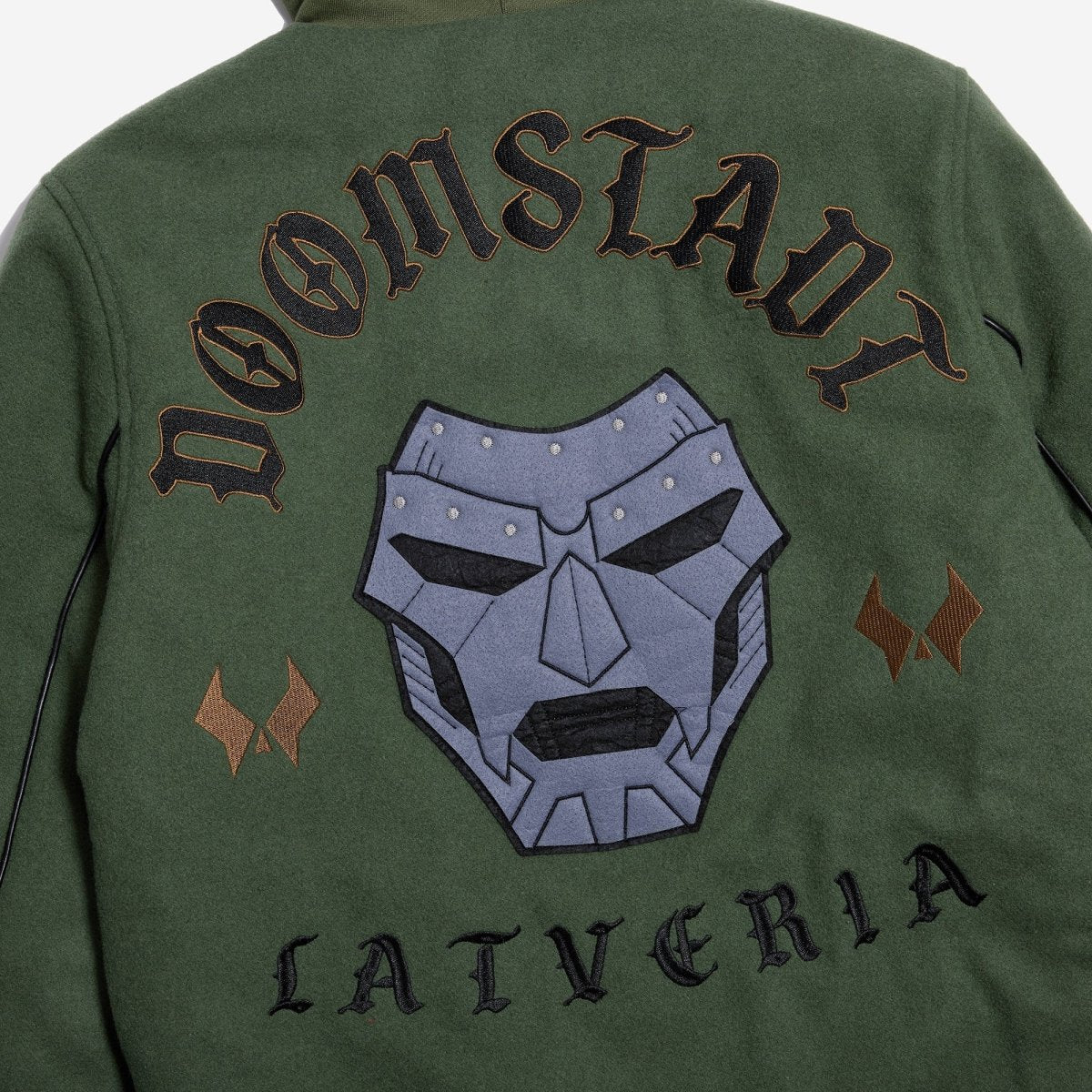 Doctor Doom Army Hooded Varsity Jacket