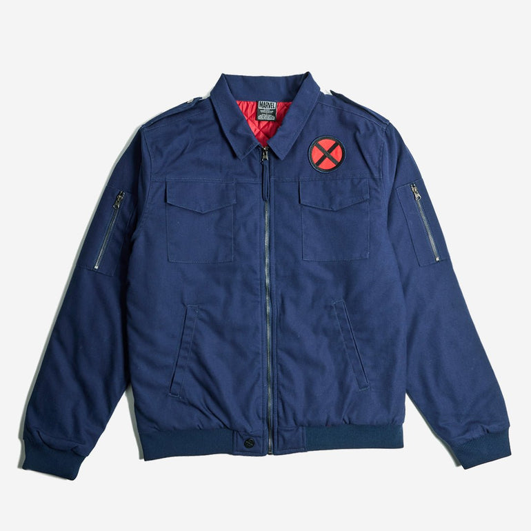 X-Men Xavier Canvas Bomber Jacket — Heroes & Villains · bomber