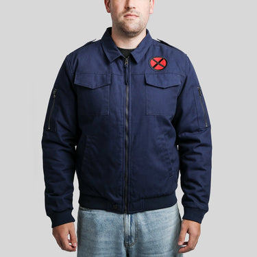 X-Men Xavier Canvas Bomber Jacket - Heroes & Villains-Marvel-Bomber Jacket