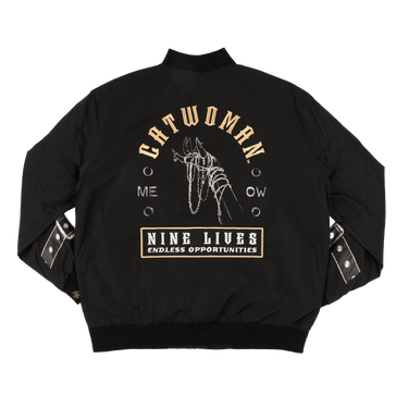 Catwoman Nine Lives Black Bomber Jacket