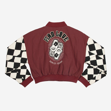 Mad Love Crop Bomber Jacket - Heroes & Villains-DC Comics-Bomber Jacket