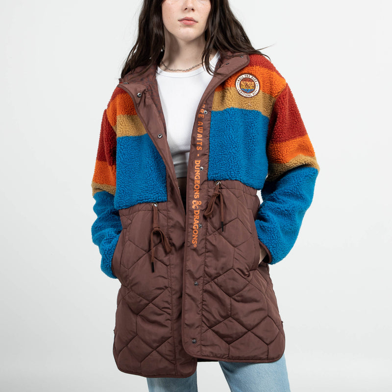 Roll The Dice Sherpa Puffer Jacket