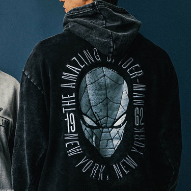FNSM 1962 Spider-Man Mineral Wash Hoodie - Heroes & Villains-Marvel-Hoodie