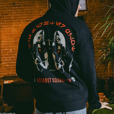 Tie Fighter Vintage Wash Heavyweight Hoodie - Heroes & Villains-Star Wars-Hoodie