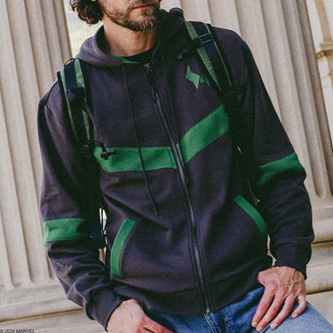 Doctor Doom Colorblock Zip-Up Hoodie - Heroes & Villains-Marvel-Hoodie