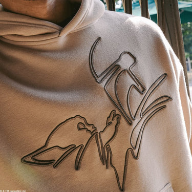 Mandalorian 3D Embroidered Heavyweight Hoodie - Heroes & Villains-Star Wars-Hoodie