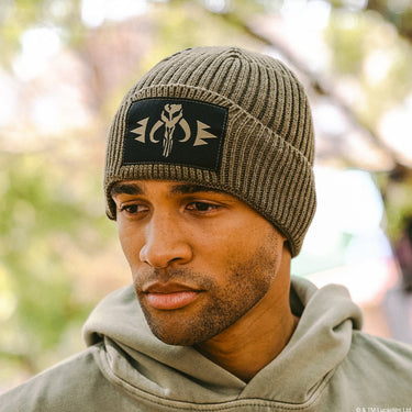 Mandalorian Patch Knit Beanie - Heroes & Villains-Star Wars-Beanie