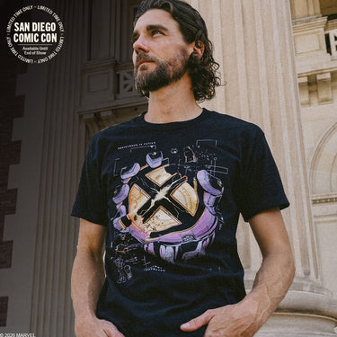 SDCC Exclusive - X-Men Sentinel Hand Forge Heavyweight Boxy Tee - Heroes & Villains-Marvel-T-Shirt