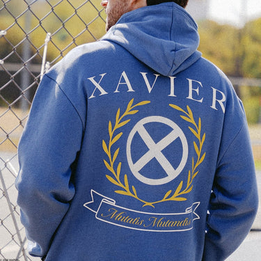 Xavier Athletics Blue Oversized Hoodie - Heroes & Villains-Marvel-Hoodie