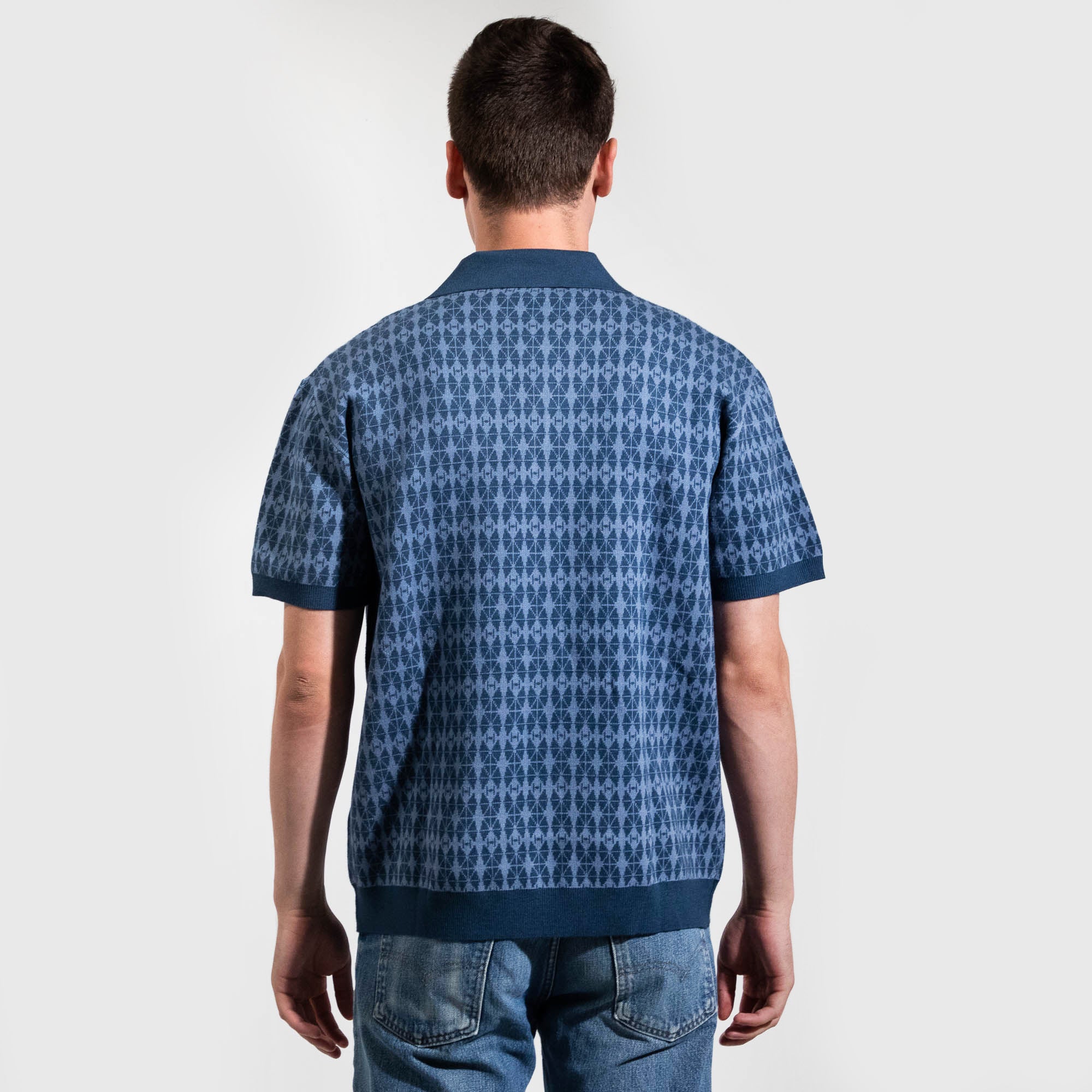 TIE Fighter Pattern Knit Polo