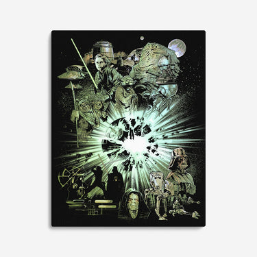 Episode VI - Return of the Jedi Green Canvas Print - Heroes & Villains-Star Wars-Wall Decor