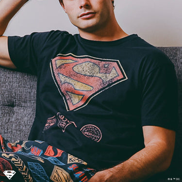 Superman S-Shield Classic Comfort Tee - Heroes & Villains-DC Comics-T-Shirt
