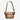 Crossbody bag with Star Wars patterned strap and clear front pocket on a white background