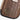 Brown pouch with a gold Jedi emblem and text on a white background