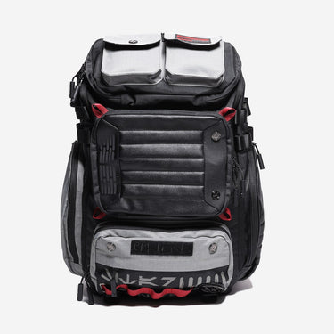 Black and Grey Travel Backpack with Multiple Pockets 