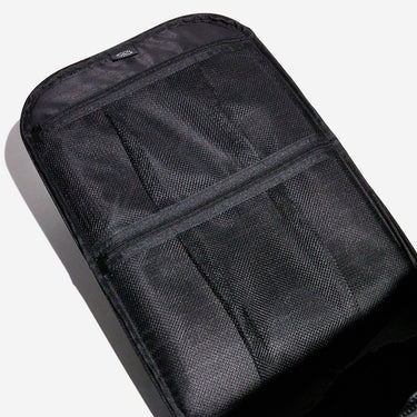 Organizational mesh pockets inside a backpack