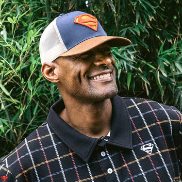 Superman S-Shield Logo Canvas Trucker Hat