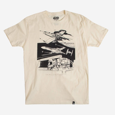 X-Wing Cockpit Storyboard Collage Classic Comfort Tee - Heroes & Villains-Star Wars-T-Shirt