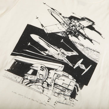 X-Wing Cockpit Storyboard Collage Classic Comfort Tee - Heroes & Villains-Star Wars-T-Shirt