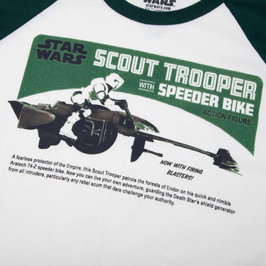 Vintage Scout Trooper Classic Comfort Raglan Tee - Heroes & Villains-Star Wars-Raglan