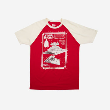 Vintage Star Destroyer Classic Comfort Raglan Tee - Heroes & Villains-Star Wars-Raglan