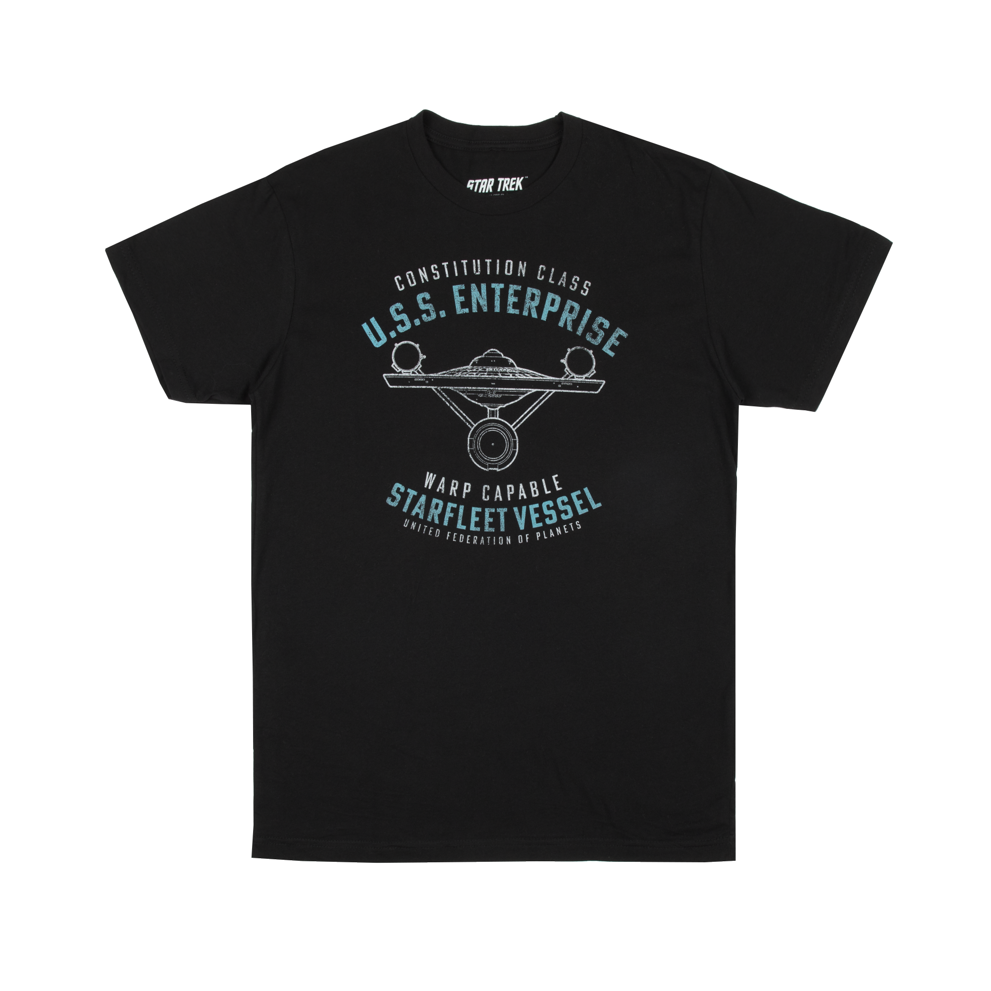 USS Enterprise Warp Capable Black Tee