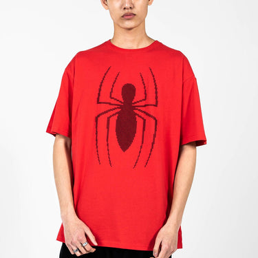 Spider-Man Red Bristle Tee - Heroes & Villains-Marvel-T-Shirt
