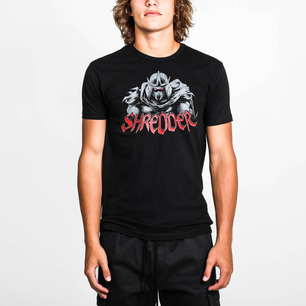 Teenage Mutant Ninja Turtles Black Hatched Design T-Shirt T-Shirt