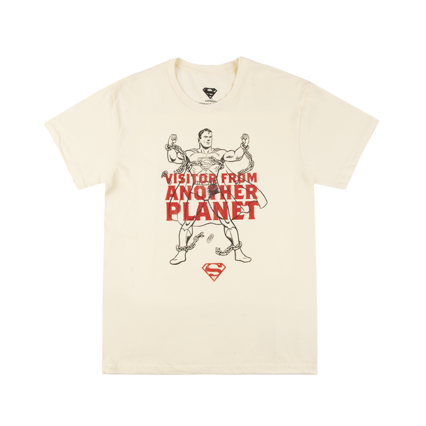 Superman Visitor From Another Planet Natural Tee