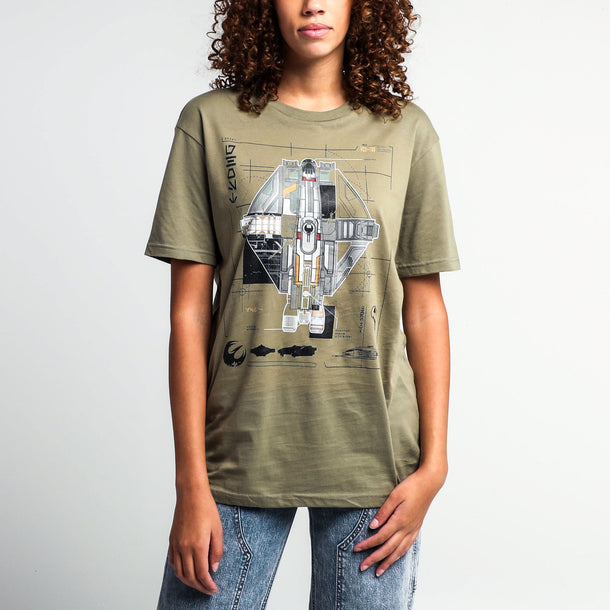 The Ghost Ship Blueprint Olive Tees
