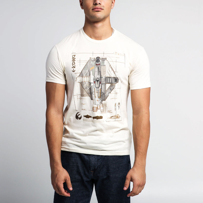 The Ghost Ship Blueprint Natural Tees