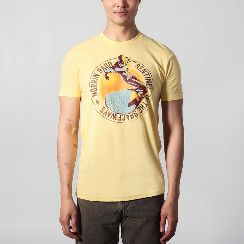 Silver Surfer Sentinel Of The Spaceways Gold Tee