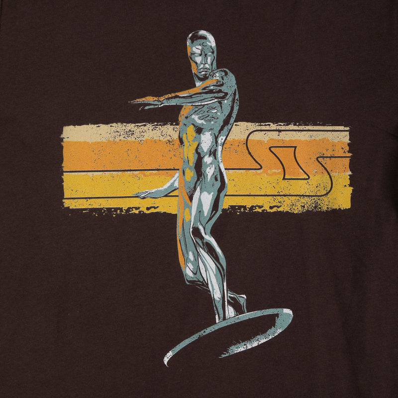 Silver Surfer Sentinel Of The Spaceways Brown Tee