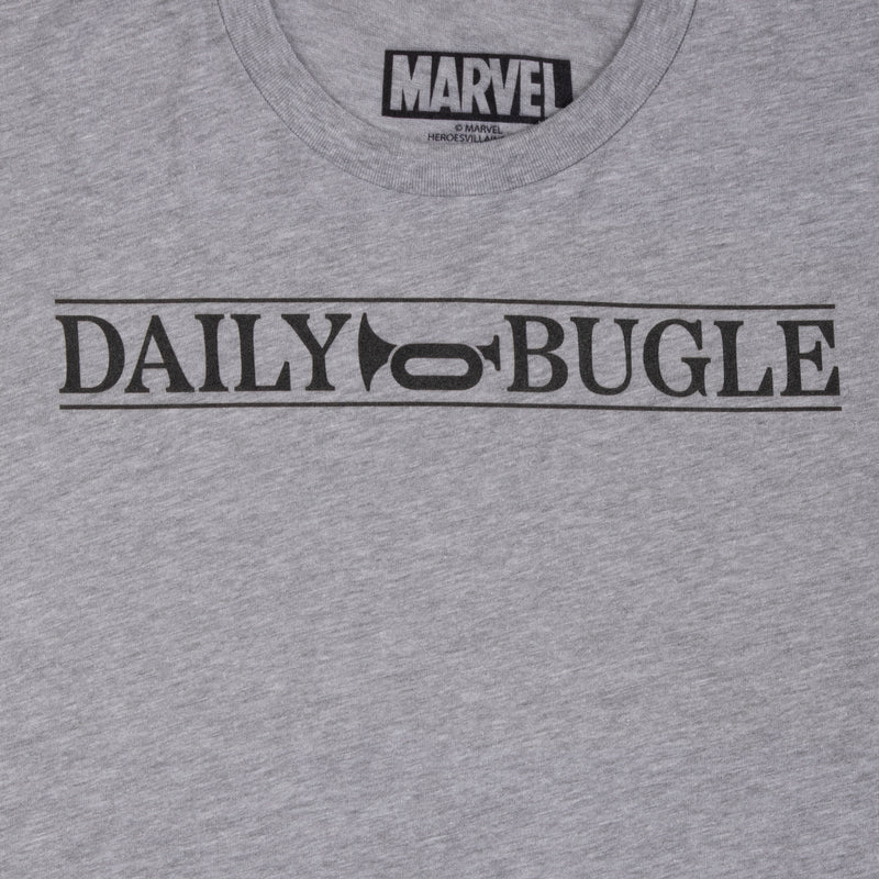 Daily Bugle Logo Heather Grey Tee