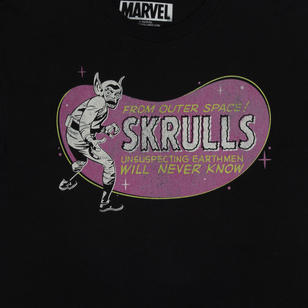 Skrulls From Outer Space Black Tee