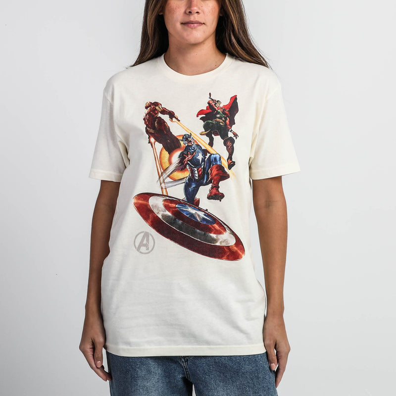 Marvel Iron Man, Captain America, Thor Natural Tee | Official Apparel &  Accessories | Heroes & Villains™ - Marvel