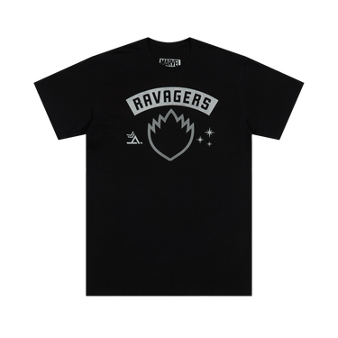 T-shirt noir à motif rocker Ravagers