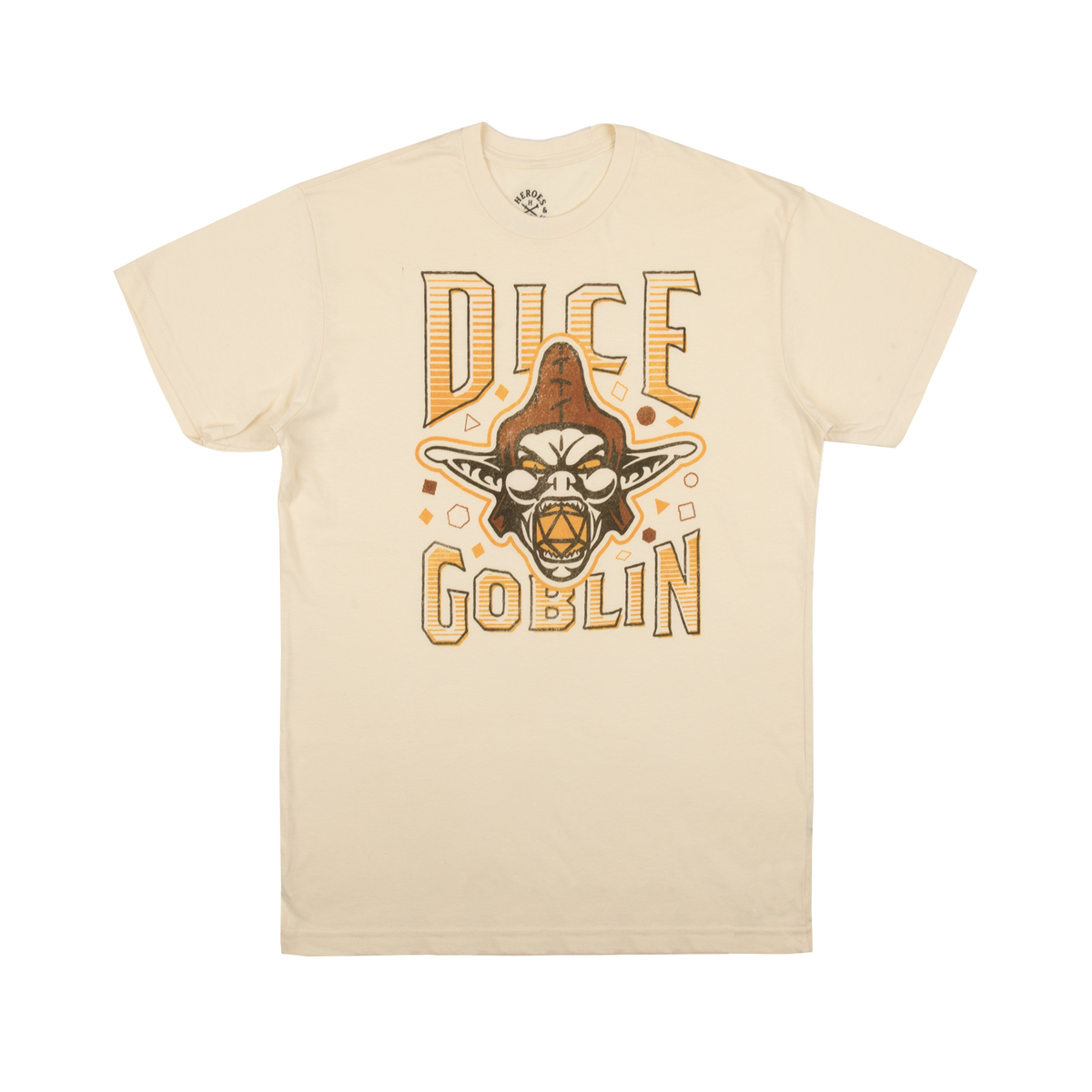 Tabletop RPG Dice Goblin Natural Tee Official Apparel & Accessories