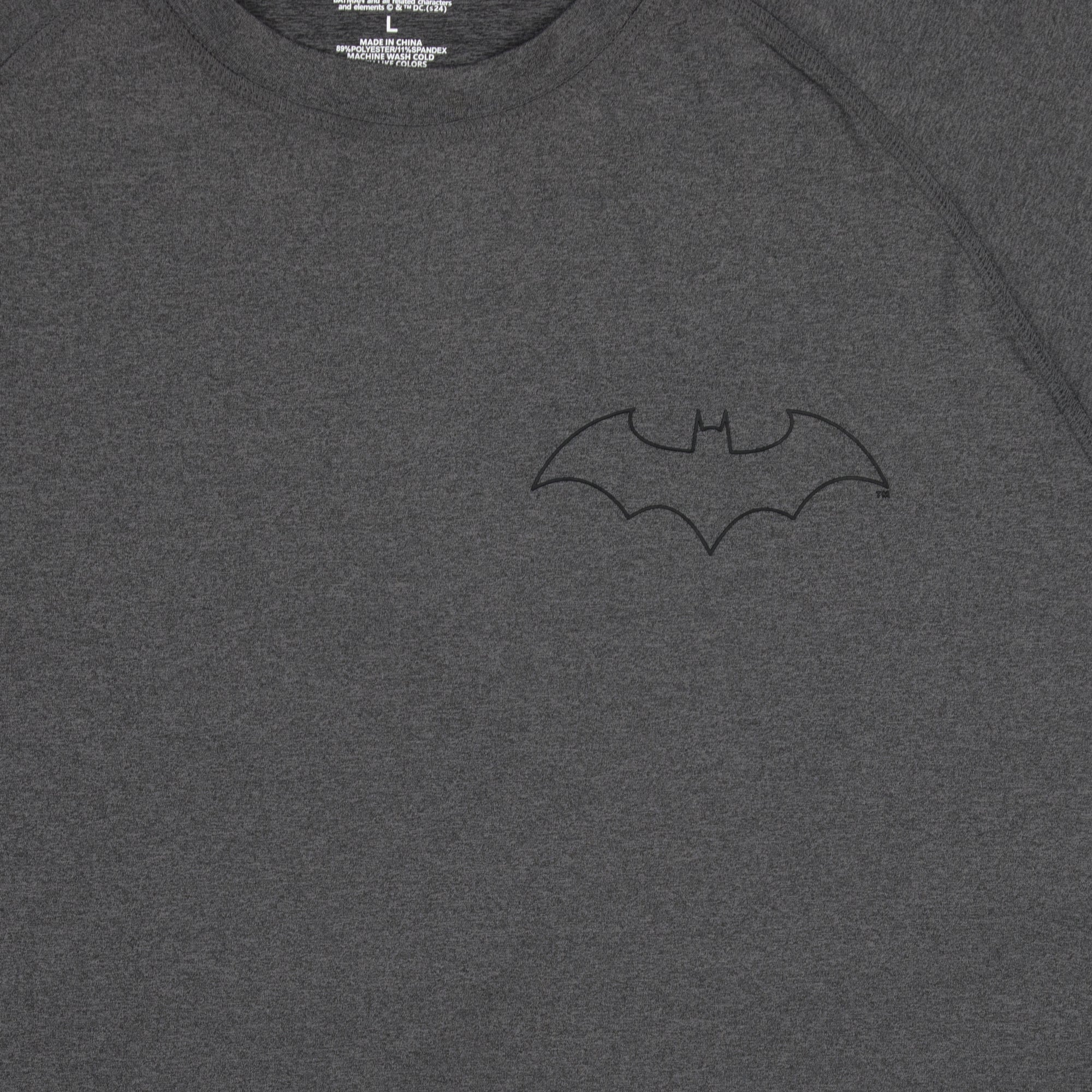 Bat Symbol Charcoal Performance Tee