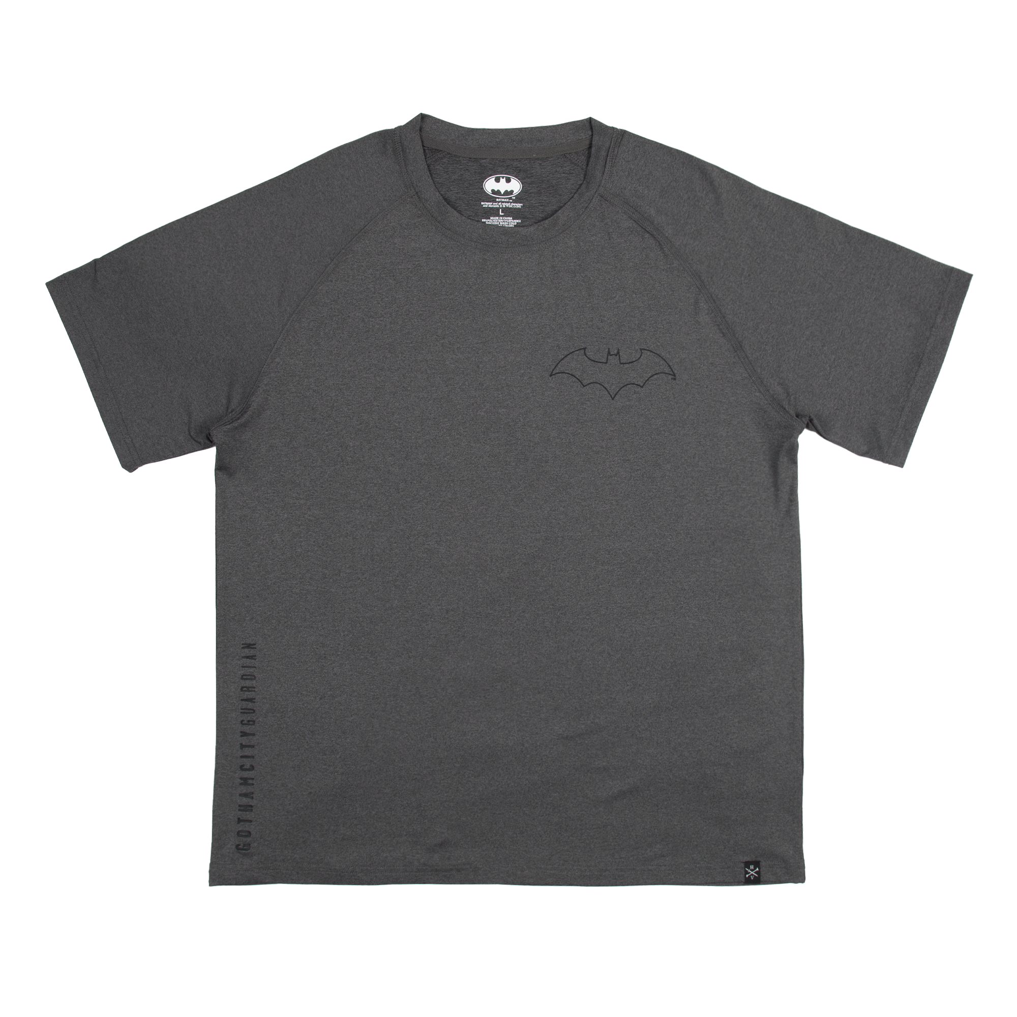 Bat Symbol Charcoal Performance Tee