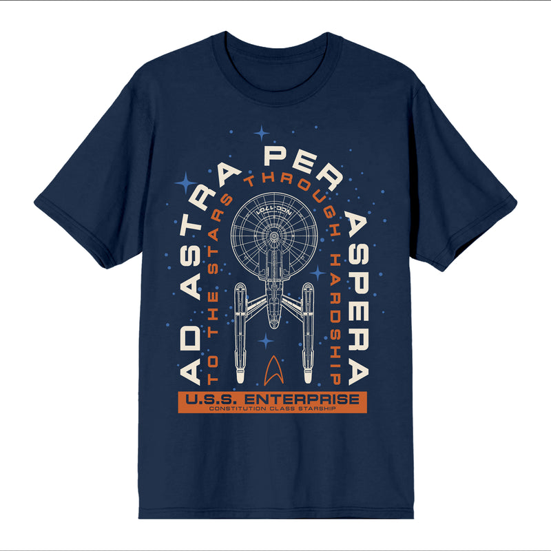 Star Trek Ad Astra Per Aspera Navy Tee | Official Apparel & Accessories ...