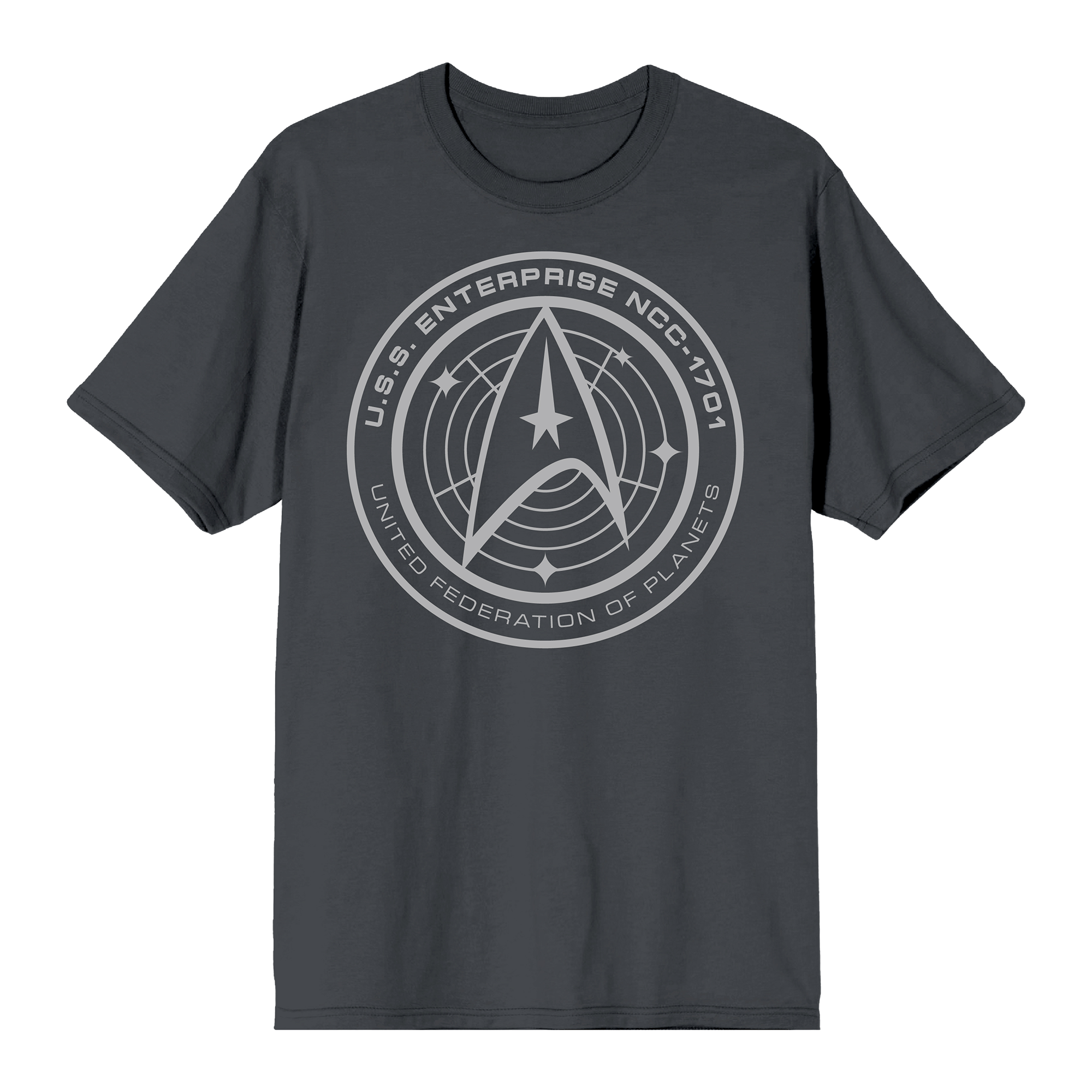 U.S.S. Enterprise Ship Seal Charcoal Tee